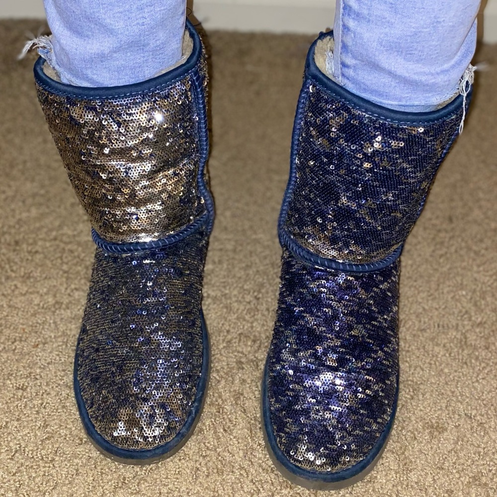 Sequin Ugg boots